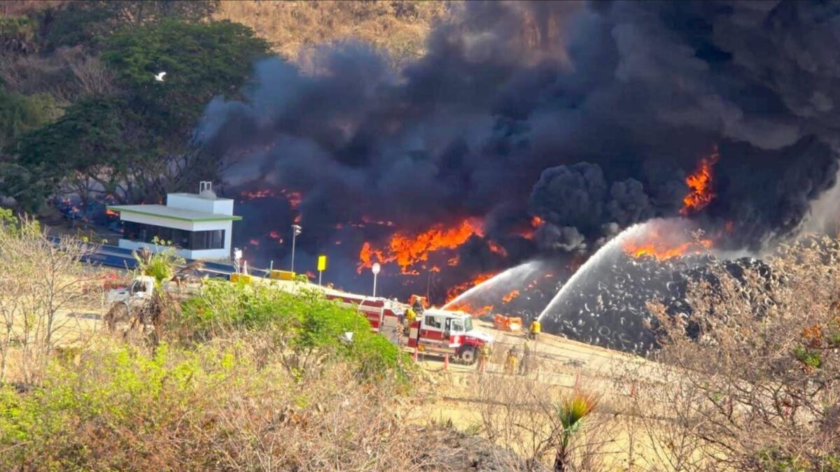 Se Incendia Antiguo Basurero de PV