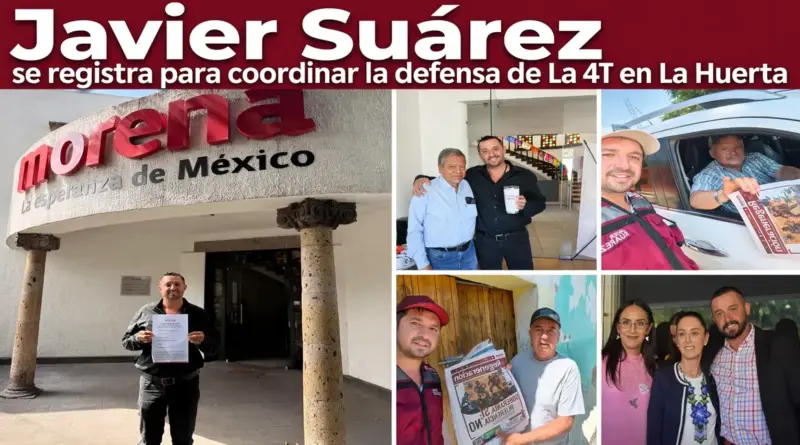 Javier Suárez se registra por Morena a la alcaldía de La Huerta